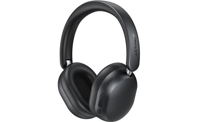 ACEFAST H12 Hybrid Active Noise Cancelling Headphones, Bluetooth 5.4, 40mm Hi-Fi dynamic drivers, up to 80 hours Battery Life - Black